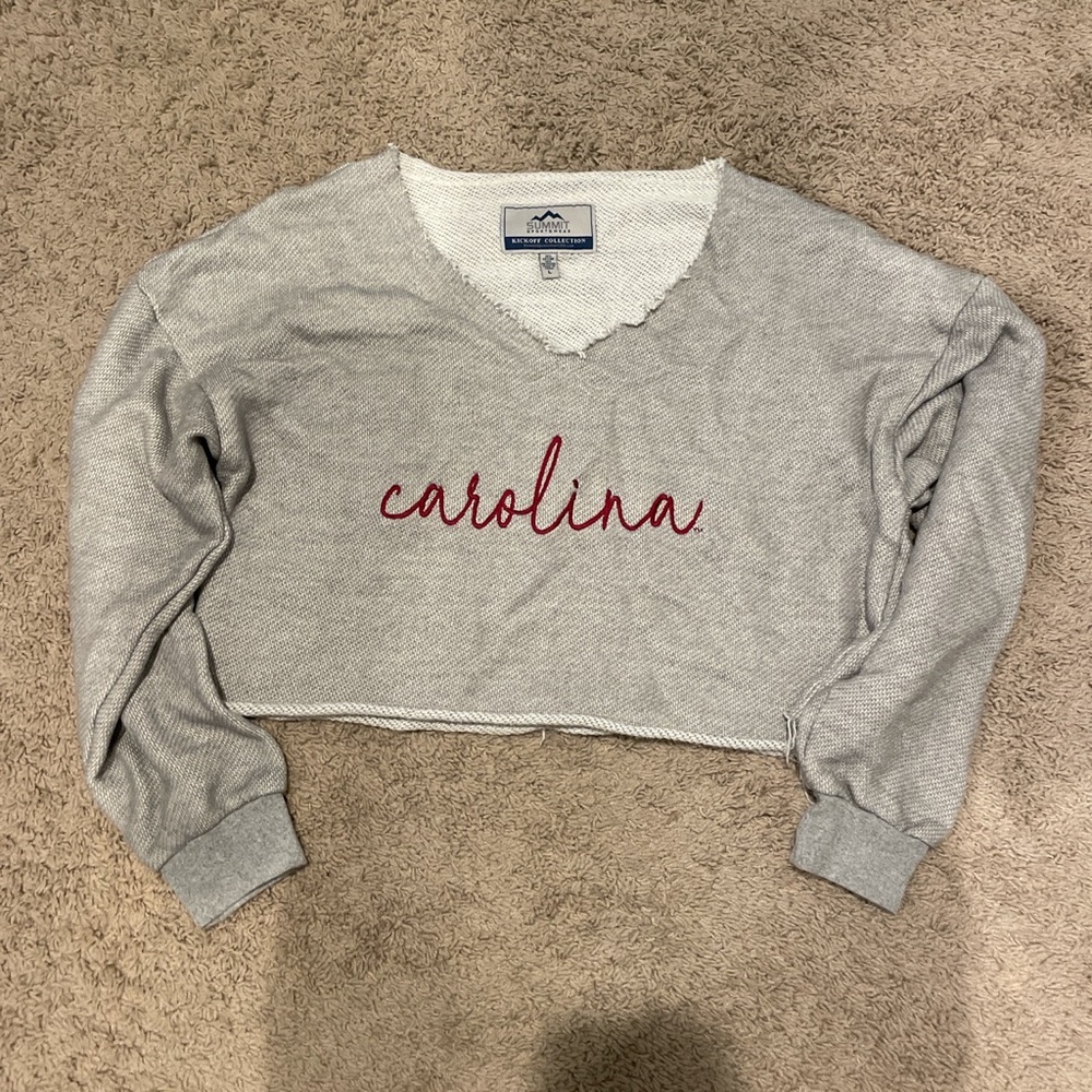 University of South Carolina gamecock cropped sweater